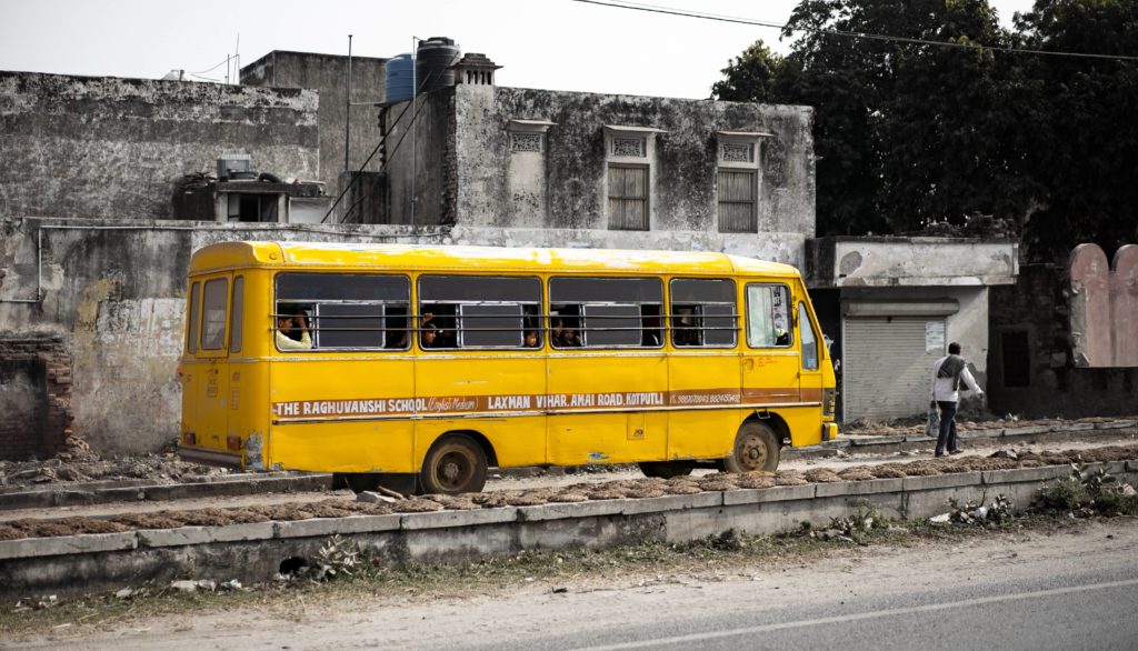 Projet FDNF en Inde : Nouveau bus scolaire