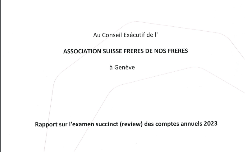 Bilan de compte 2023 de l'association FdnF