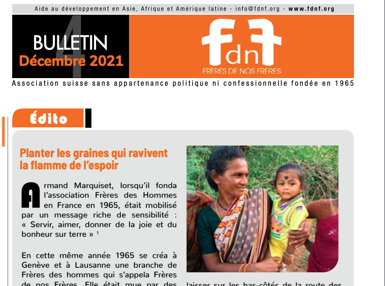 Bulletin officiel de Décembre 2021 de l'association FdnF