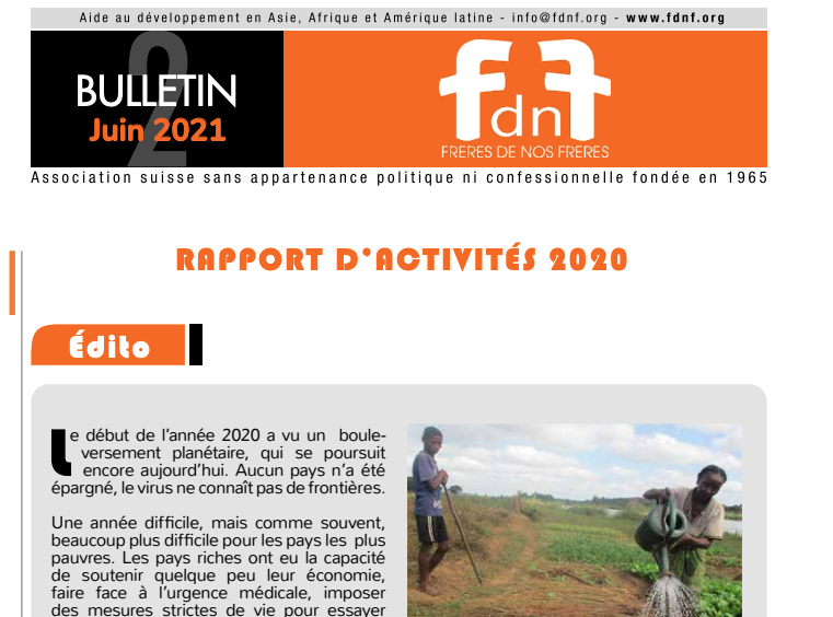 Bulletin officiel de Juin 2021 de l'association FdnF