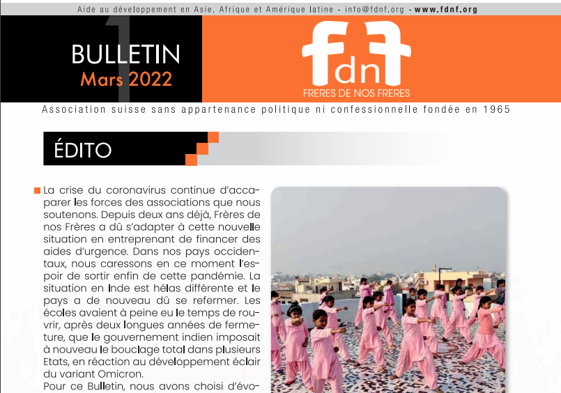 Bulletin officiel de Mars 2022 de l'association FdnF