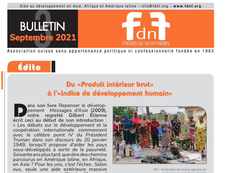 Bulletin officiel de Décembre 2021 de l'association FdnF